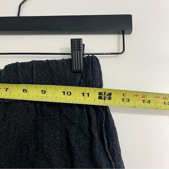 $278 Brochu Walker Skirt Women's S Black Silk Textured Knee Length - Picture 5 of 7